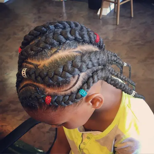 7. Ghana Cornrows for Girls
