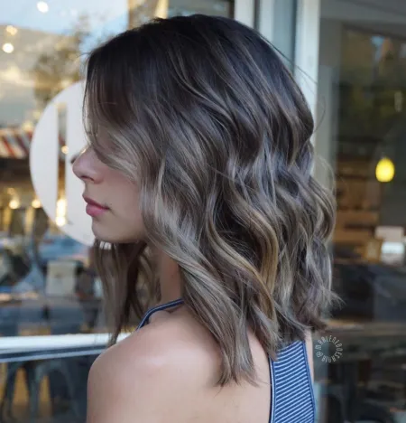 11. Straight-Cut Lob with Textured Ends and Waves
