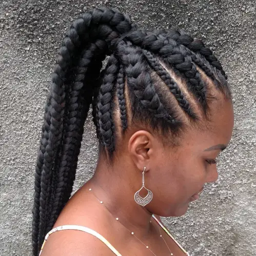 12. Extra Large Braided Ponytail
