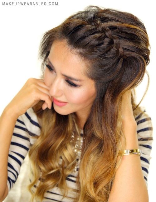 3. French Braided Headband
