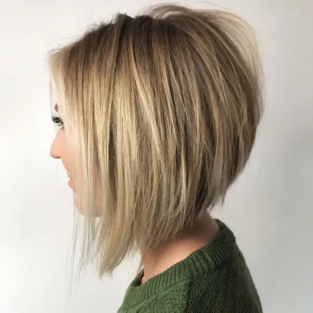 10. Textured Blonde Bob for Straight Hair
