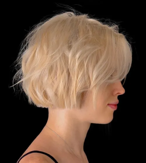 8. Messy Textured Short Cut
