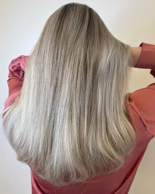 9. Ash Blonde Balayage Hair
