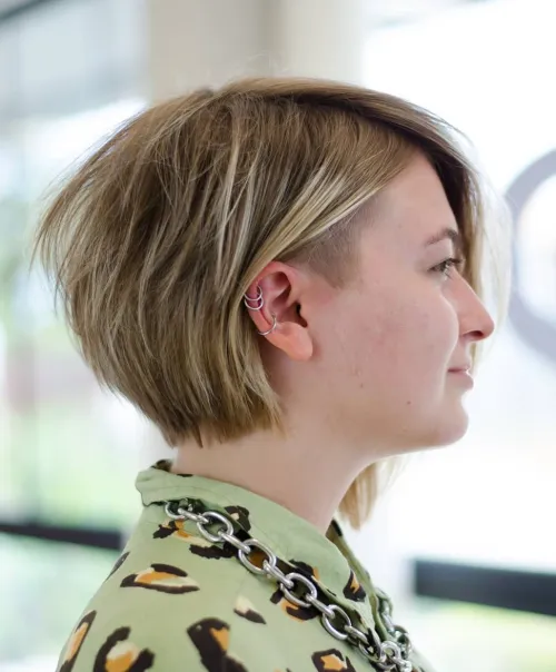 9. Chin-Length Pixie Bob for Fine Hair
