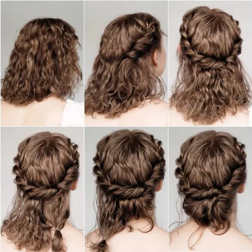 9. Naturally Curly Wedding Hairstyle
