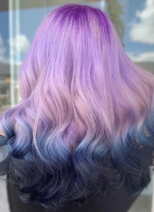 9. Awesome Purple Reverse Ombre
