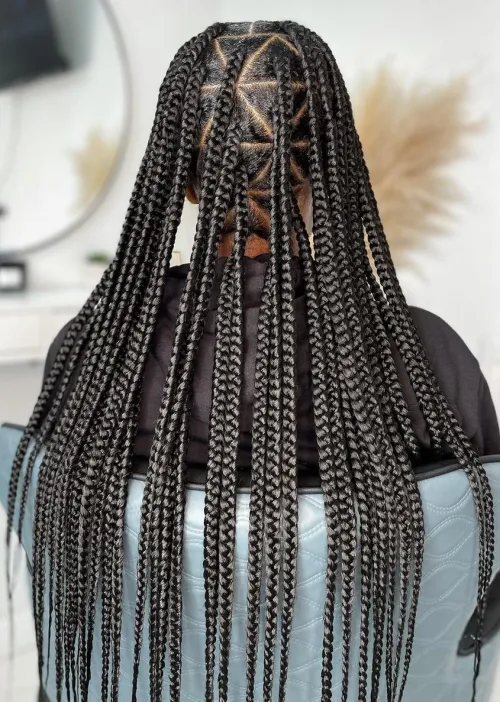 9. Triangle Box Braids
