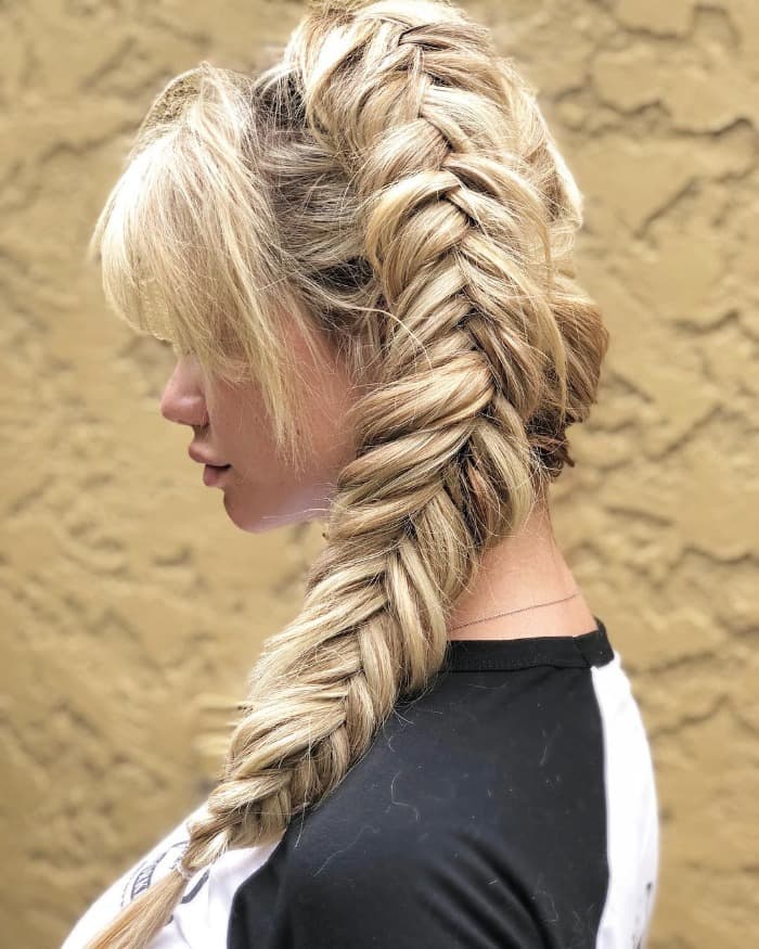 Side Fishtail Braid
