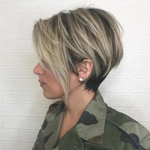 3. Long Choppy Uneven Pixie Cut
