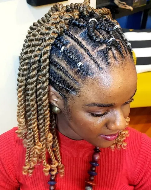 17. Cornrows and Passion Twists
