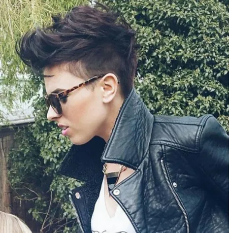 2. Choppy Dark Brown Pixie
