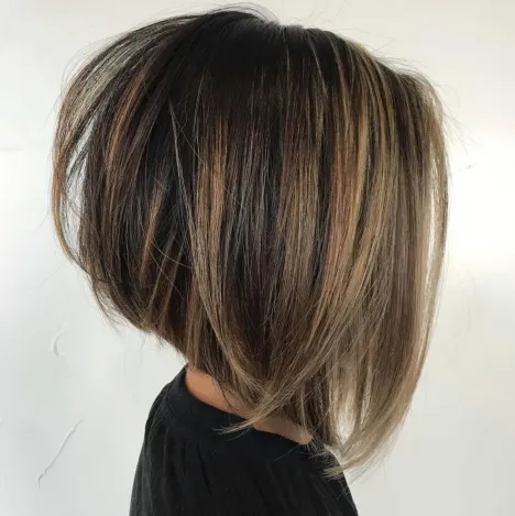 6. Voluminous Stacked Bob
