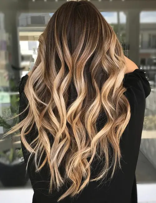 3. Bronde Balayage with Well-Defined Highlights
