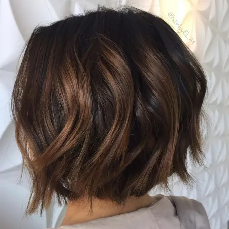 11. Chocolate Mocha Short Bob
