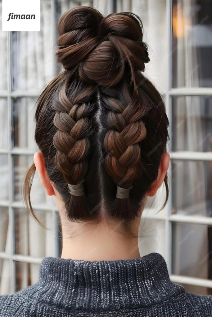 13. Beautiful Bun and Braid