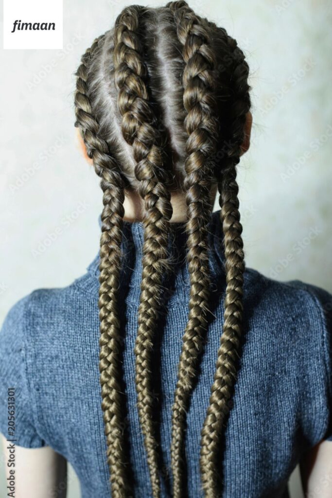 4. Braids with Kanekalon