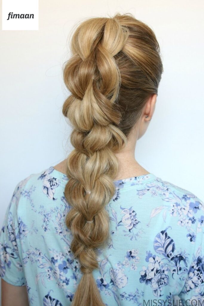 14. Three-Strand Ponytail