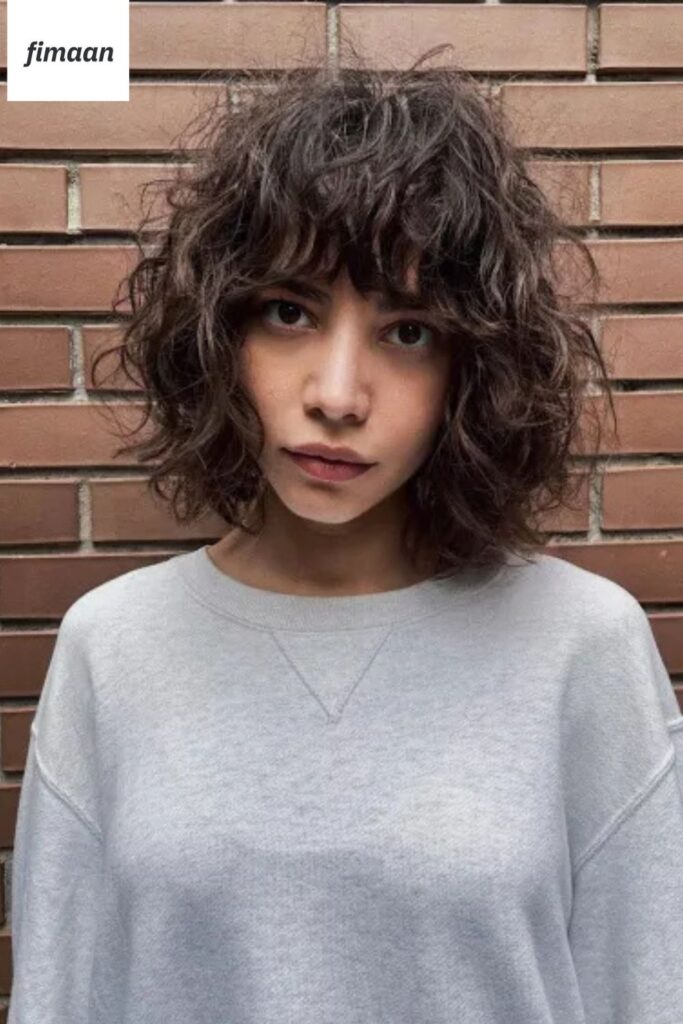 14. Soft Shaggy Cut for Natural Curls