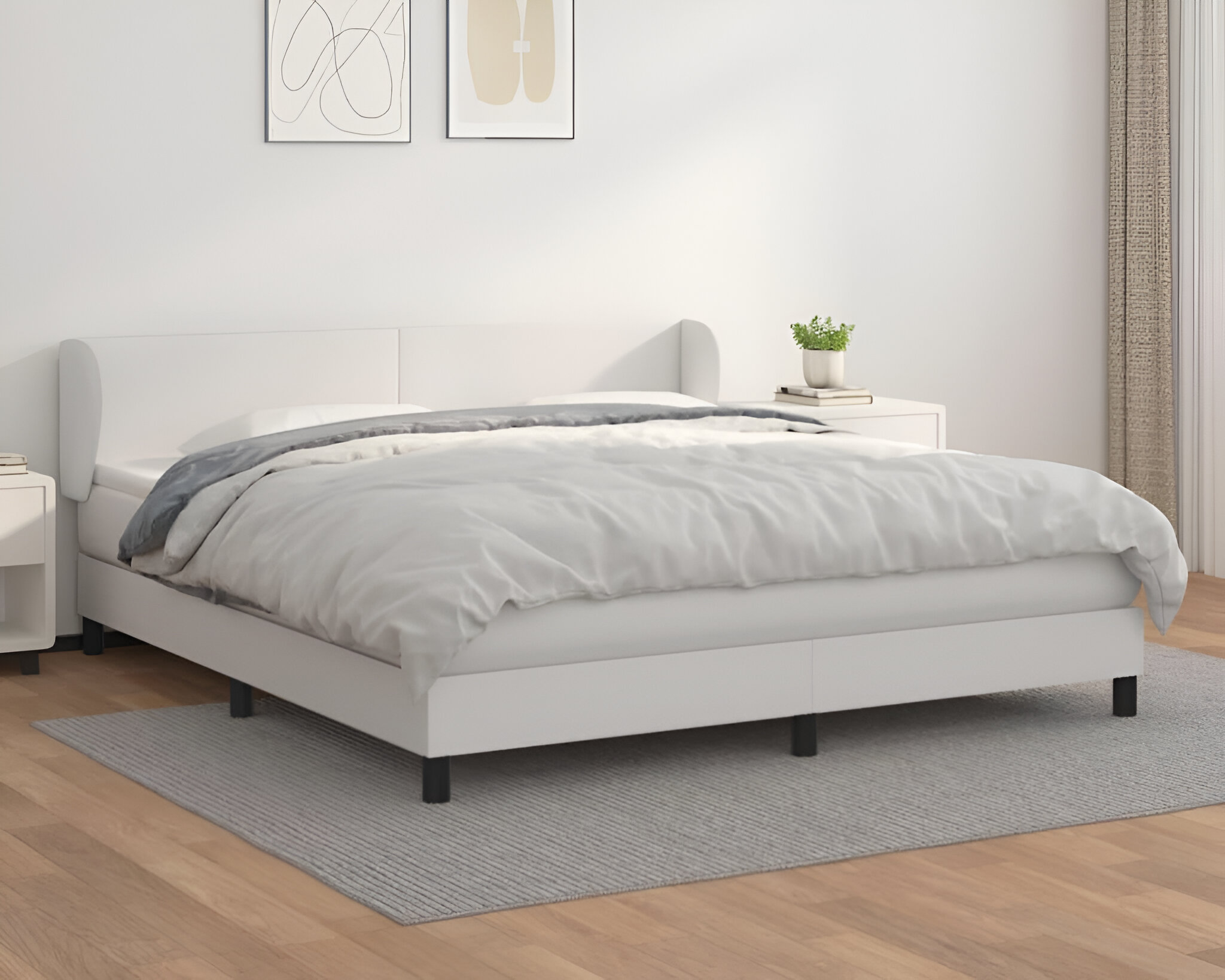 Box Spring Bed with Mattress