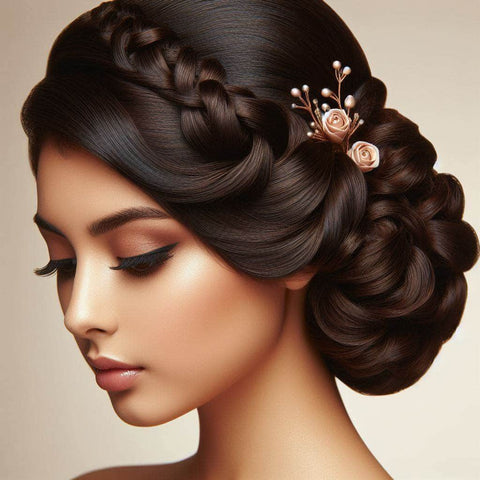 Classic Updo with Pinned Curls
