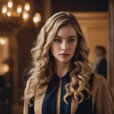Side-Parted Hollywood Waves