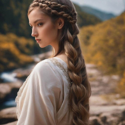Side-Swept Waterfall Braid