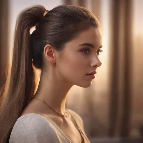 Sleek Side-Swept Low Ponytail