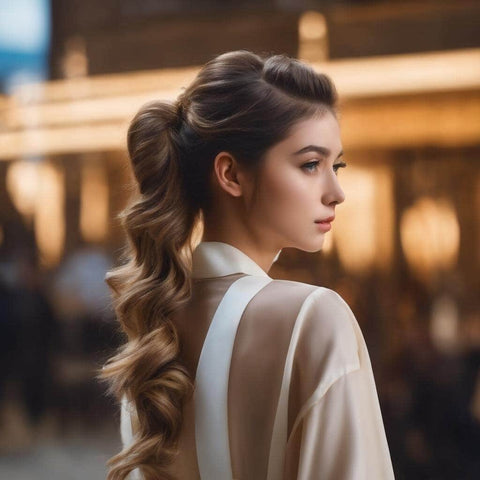 Voluminous Side Ponytail